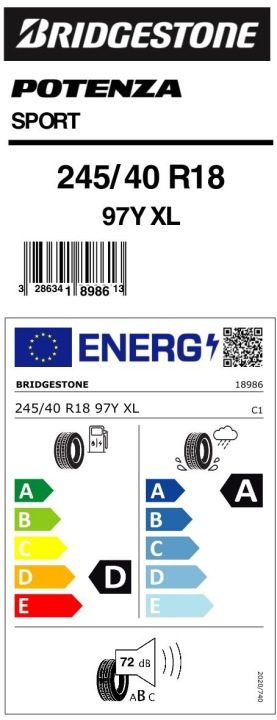 2× Шина летняя Bridgestone PSport 275/30R20 97 Y защита диска, усилитель (XL) * - BMW, фото 6