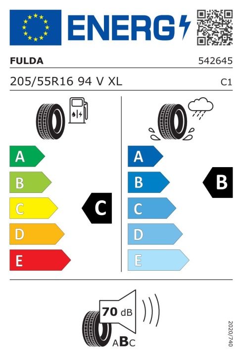 Шина летняя Fulda EcoControl HP 2 205/55R16 94 В усилитель (XL), фото 9