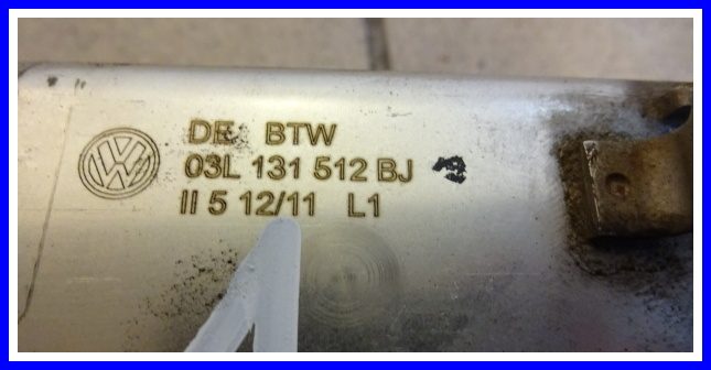 РАДИАТОР EGR VW AUDI SEAT SKODA 03L131512BJ, фото 6