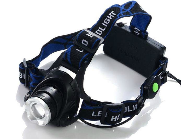 НАЛОБНЫЙ ФОНАРЬ LED ЗУМ CREE XM-L T6, фото 11