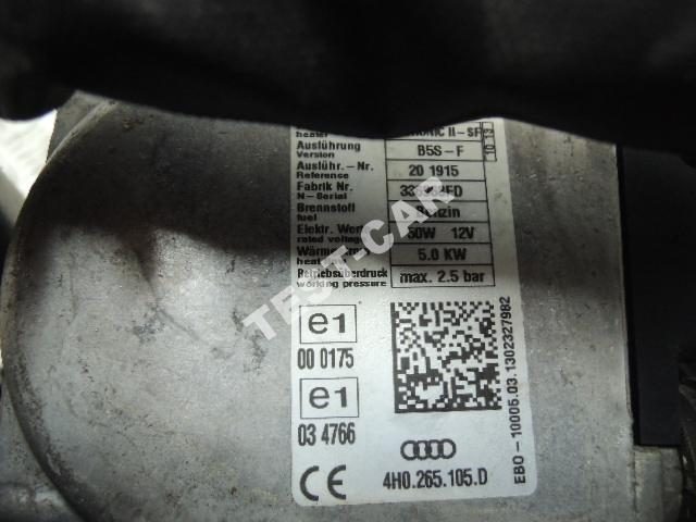 AUDI A8 D4 автономный отопитель Webasto 4H0265105D, фото 2