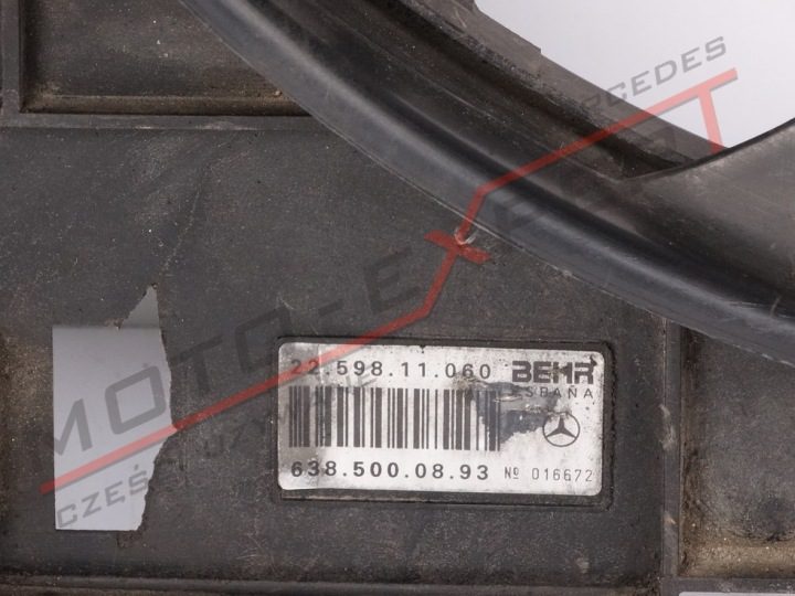 Mercedes W638 2.3 вентилятор радиатора 6385002600, фото 4