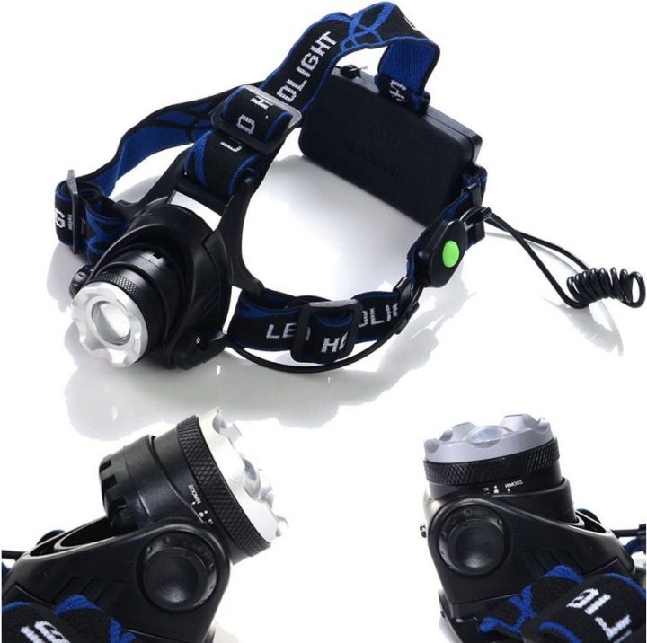 НАЛОБНЫЙ ФОНАРЬ LED ЗУМ CREE XM-L T6, фото 13
