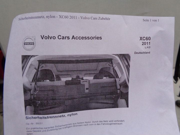 НОВАЯ СЕТКА БАГАЖНИКА VOLVO XC60 08-16, фото 3