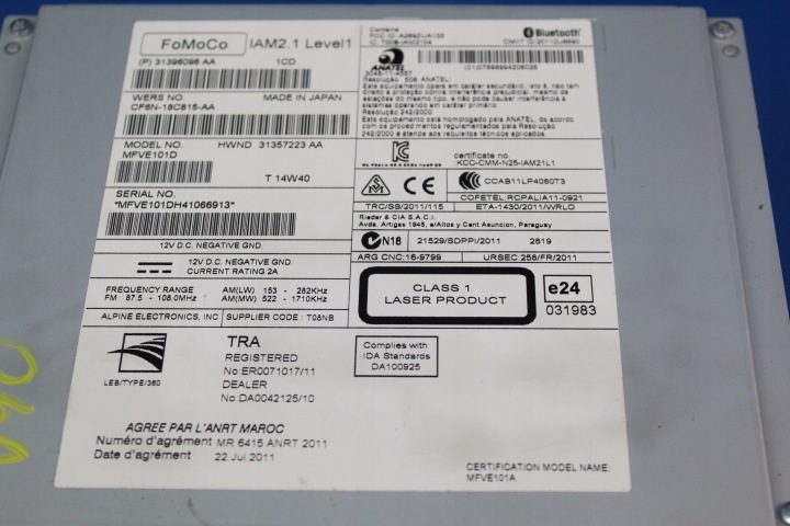 Магнитола Volvo OE 31396096, фото 2