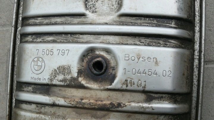 ГЛУШИТЕЛЬ СРЕДНИЙ BMW СЕРИЯ 7 E65 4.4i 2001-2005r 7505797, фото 3