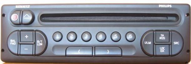 Автомагнитола Renault LAGUNA MEGANE SCENIC SAFRANE CLIO 1-DIN, фото 1