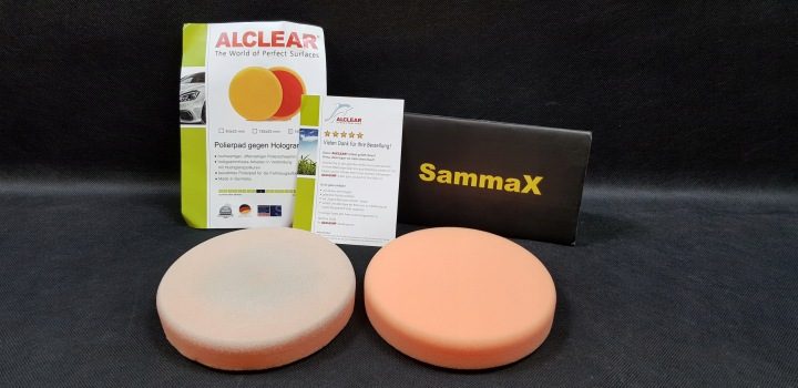 ALCLEAR 160x30 ММ ОРАНЖЕВЫЙ ПОРОЛОН ПОЛИРОВАЛЬНЫЙ ЛИПУЧКА, фото 2