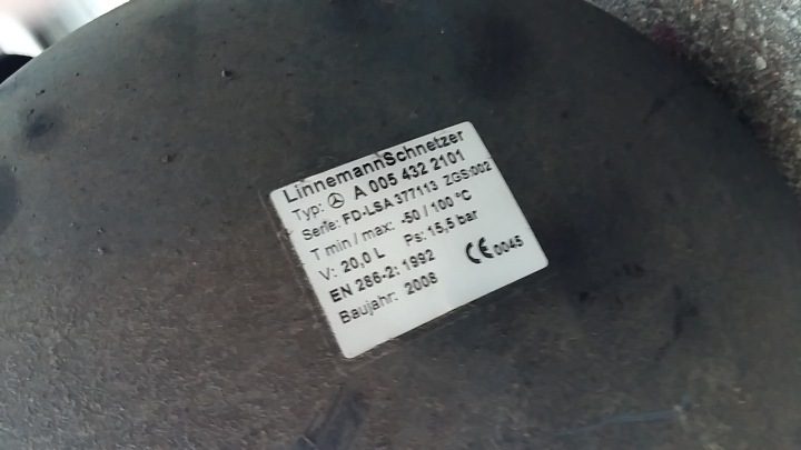 ACTROS MP3 MP2 AXOR ATEGO РЕСИВЕР 20L 35x27 см 0054322101, фото 2