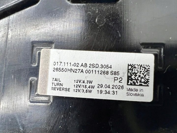 Фонарь задний Nissan Qashqai 3 III J12 Рестайлинг 24 г.- Правый Крышка Новая Идеал, фото 5