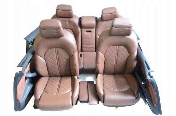AUDI A8 4H D4 КОМПЛЕКТ СИДЕНИЙ КОЖА КОРИЧНЕВАЯ ELEKRTYKA, фото 1