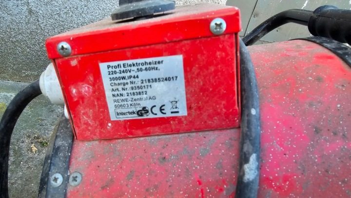Отопитель Intertek 9350171 3000W 240V IP44 GWR, фото 6