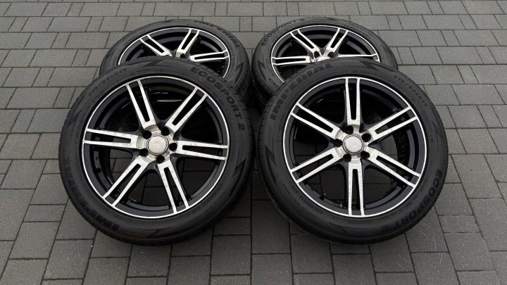 Колеса 215/50 r17 5x100 литые диски et32 Audi Seat Skoda VW, фото 1