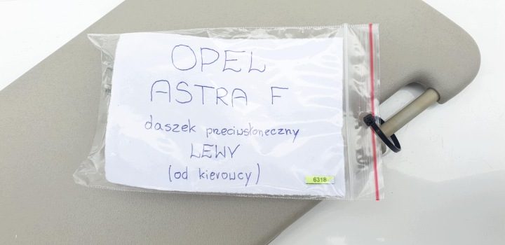 Opel Astra F 1 I козырек солнцезащитный козырек ЛЕВЫЙ, фото 13