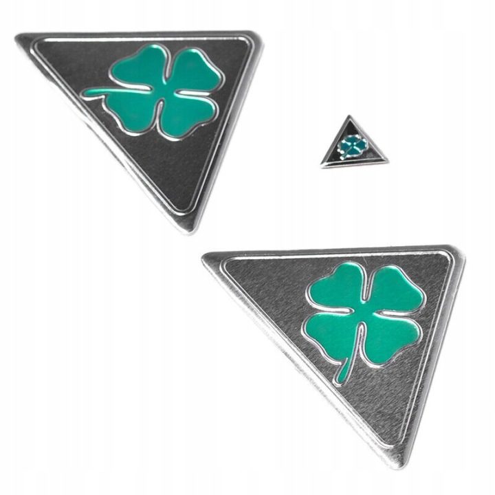 3x Quadrifoglio Cloverleaf Wing Badge эмблемы наклейки, фото 4
