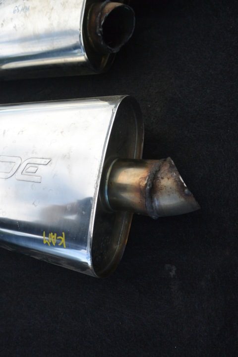Глушитель средний Slide 63,5 мм 304SS 350 мм, фото 8