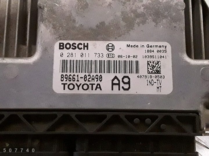 2006 Toyota Corolla ЭБУ 1400d4d 8966102a90 0281011733, фото 2