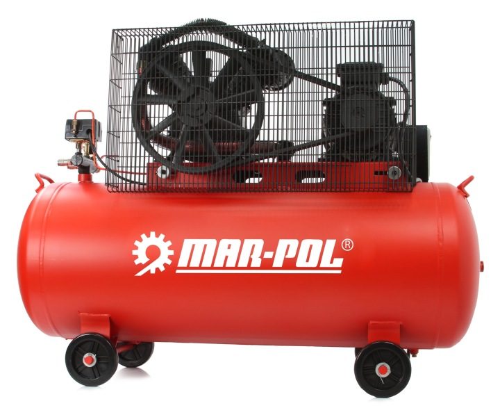 Компрессор масляный Mar-Pol 200 l 5,5 Л.С. 600 l/мин 12 бар, фото 5