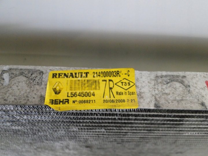 Renault OE 214000003R радиатор охлаждения, фото 9