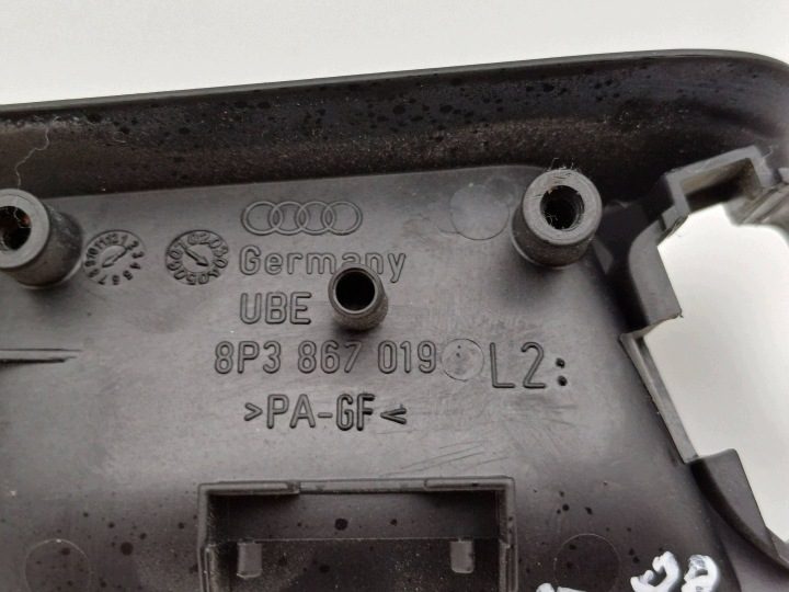 РУЧКА ВНУТРЕННЯЯ ЛЕВАЯ ПЕРЕДНЯЯ AUDI A3 8P 3D 8P3867019 NR116, фото 3