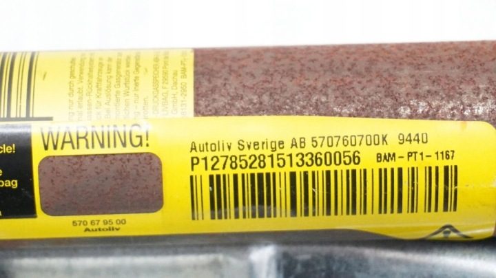 Шторка Airbag левый Saab 9-3 93 II 12785281, фото 3