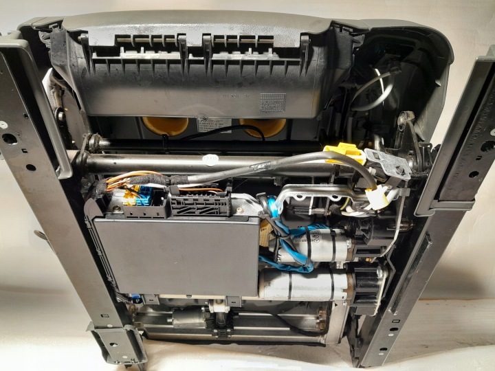 Mercedes SL500 R230 сиденье левое кожаное подогреваемое электрическое блоки управления, фото 8