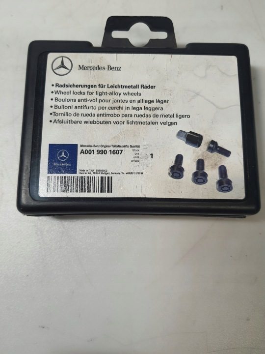 БОЛТЫ ШПИЛЬКИ КОМПЛЕКТ ZABEZPIECZAJĄCY КОЛЕСА MERCEDES WIELE МОДЕЛЕЙ A0019901607, фото 1
