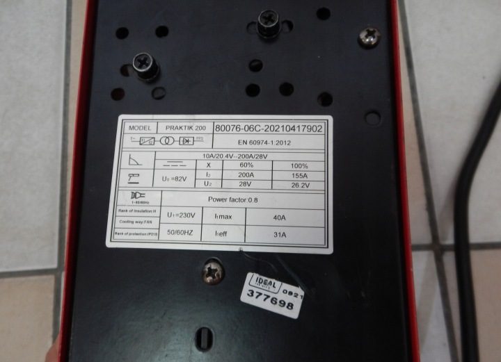 Сварочный инвертор MMA elektrodowa Идеальный Praktik 200 LED TIG DC Синергетика, фото 7