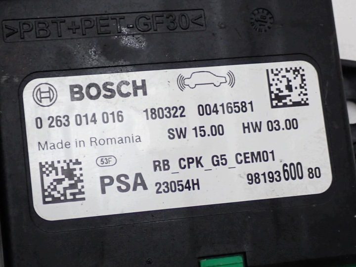 Блок управления PDC парковки оригинал 9819360080 Opel Crossland X 18 г., фото 3