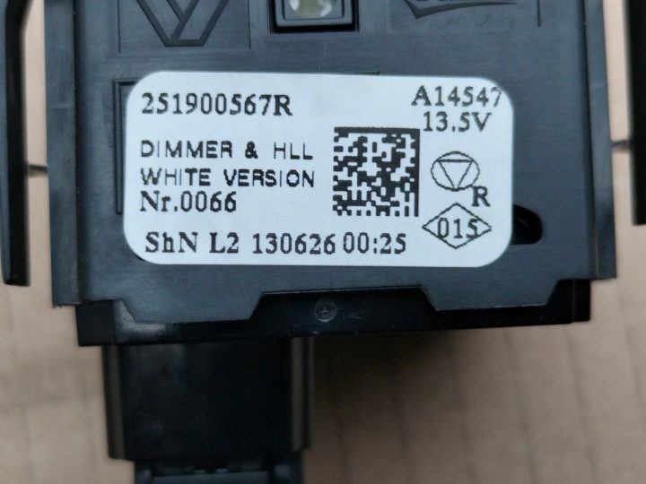 RENAULT SCENIC 3 III ПЕРЕКЛЮЧАТЕЛЬ КОРРЕКТОРА ФАР, фото 3