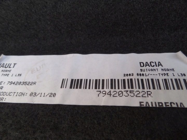 Полка задняя багажника Dacia OE 794203522R, фото 3