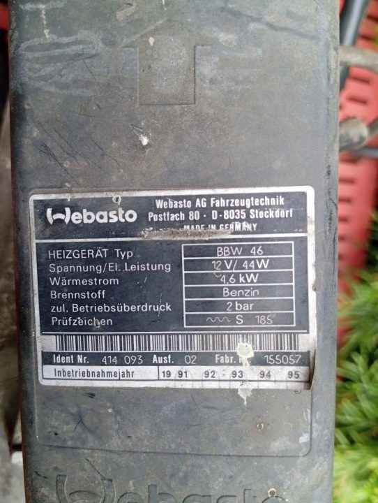 АВТОНОМНЫЙ ОТОПИТЕЛЬ WEBASTO MERCEDES W124 M111 E220 E200 2,2 2,0 BBW 46, фото 8