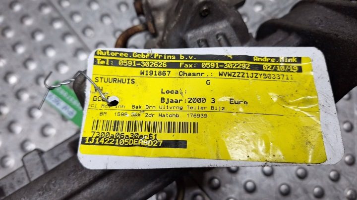 Рулевая рейка 1J1422055AG VW Golf IV Octavia I Toldeo II A3 8L, фото 6