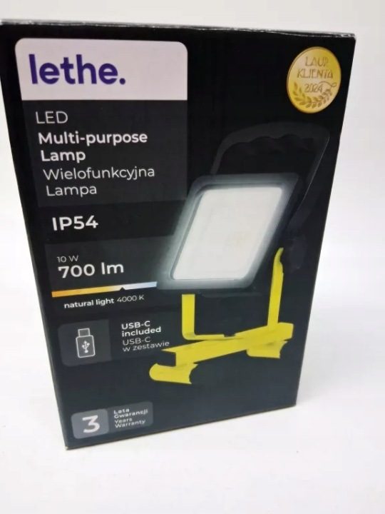 Lethe Фара LED 10W 700lm Аккумулятор USB-C IP54 Лампа переносная 4000K, фото 2