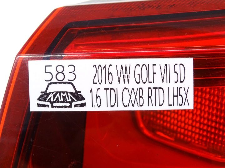 ФОНАРЬ ПРАВЫЙ ЗАДНИЙ VW GOLF VII 7 MK7 ХЭТЧБЕК 2012-2016R 5G0945096M, фото 10