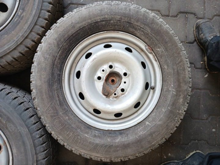 5x Колеса Fiat Ducato III Комплект + Запаска Firestone Vanhawk Winter 225/70/15C, фото 5