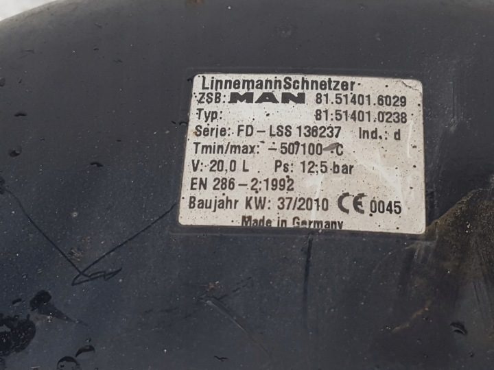 БАК РЕСИВЕР 20L MAN TGL TGM 81514016029, фото 2