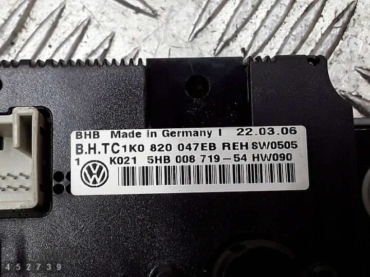 2006 VW Passat Модуль управления кондиционером 1k0820047eb, фото 6