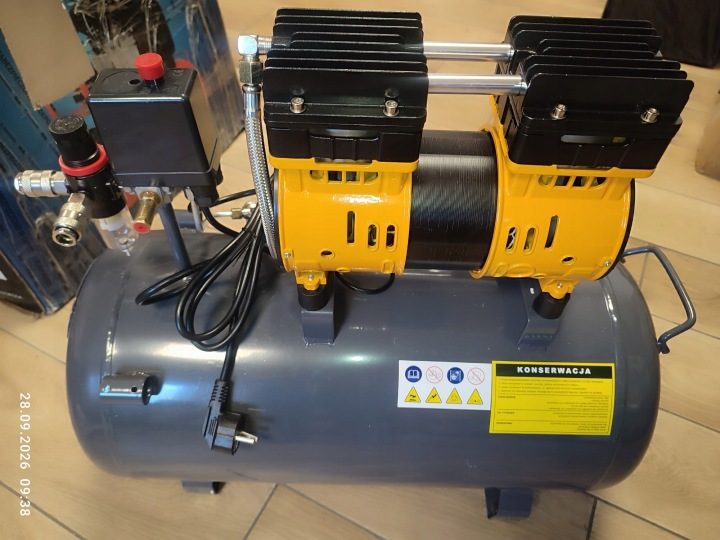 Компрессор безмасляный Powermat PM-KBO-50T 50 l 8 бар, фото 9