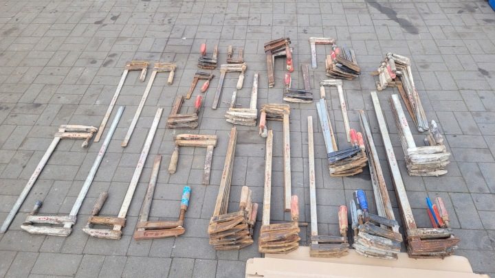СТРУБЦИНА ŚCISKI СТОЛЯРНАЯ STOLARSKIE 200X50 колодки с żeliwa ciągliwego, фото 1