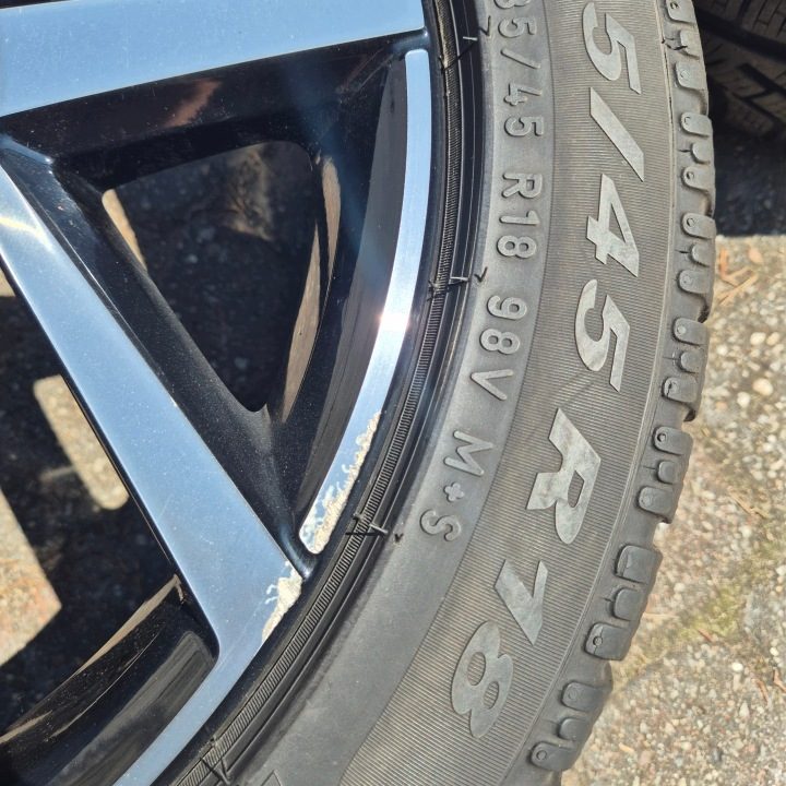 КОЛЕСА ЗИМА ОРИГИНАЛ VOLVO V60 S60 V40 CC V70 235/45 R18, фото 4