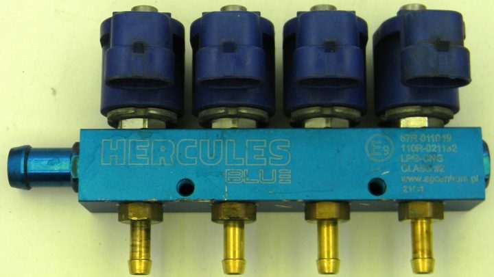HERCULES BLUE 4 ЦИЛИНДРЫ ТОПЛИВНАЯ РАМПА ГБО, фото 1