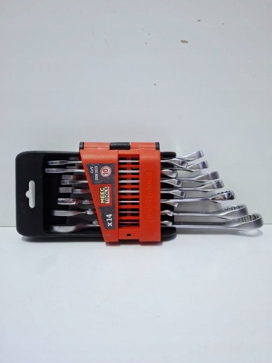 Комплект ключей рожковых 17 элементов Meec Tools, фото 1