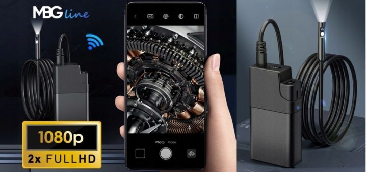 Эндоскоп MBG Line W500 DUO 5m 5.5 мм 2x FHD с модулем WI-FI, фото 9