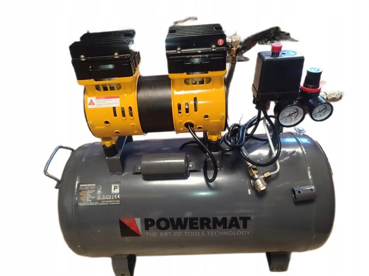 Компрессор безмасляный Powermat PM-KBO-50T 50 l 8 бар, фото 1
