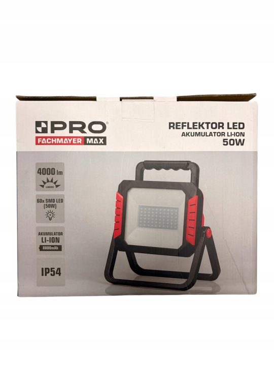 Лампа переносная LED 50W с аккумулятором PRO Fachmayer ФОНАРЬ GARAŻOWA, фото 1