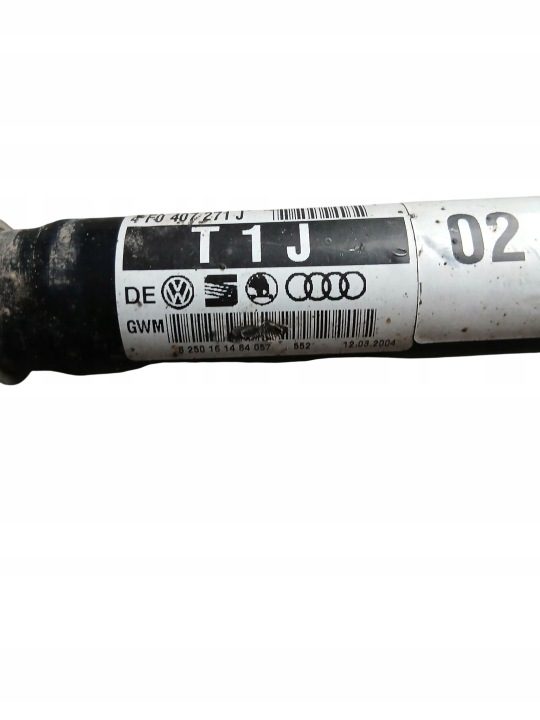 ПОЛУОСЬ ЛЕВАЯ ПЕРЕДНЯЯ AUDI A6 C6 3.0 TDI 220 л.с. BMK АВТОМАТ 4x4 04-08 4F0407271J, фото 4