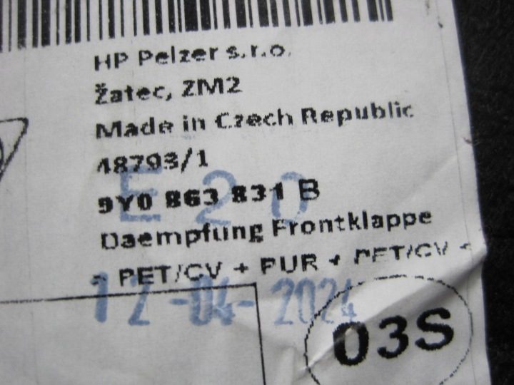 Шумоизоляция капота Wyciszacz двигателя Porsche Cayenne 9Y0863831B, фото 8