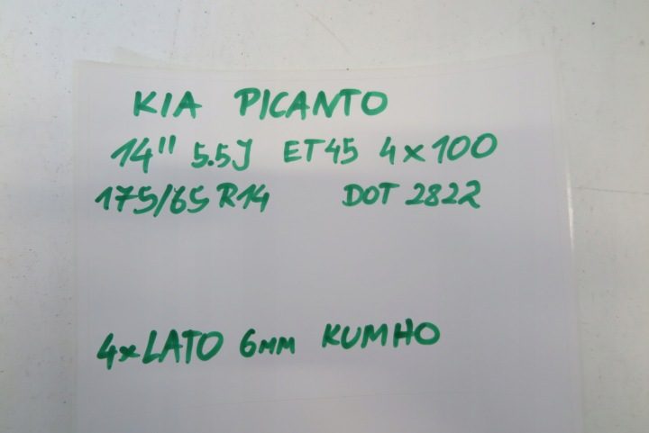 ДИСКИ КОЛЕСА KIA PICANTO 14" ДЮЙМОВ 175/65R14 4X100 5.5J ET45, фото 12