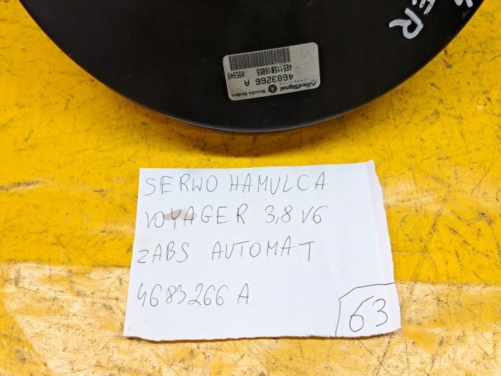 ВАКУУМНЫЙ УСИЛИТЕЛЬ ТОРМОЗА VOYAGER 3,8 V6 АВТОМАТ 4683266A 95-01r, фото 5